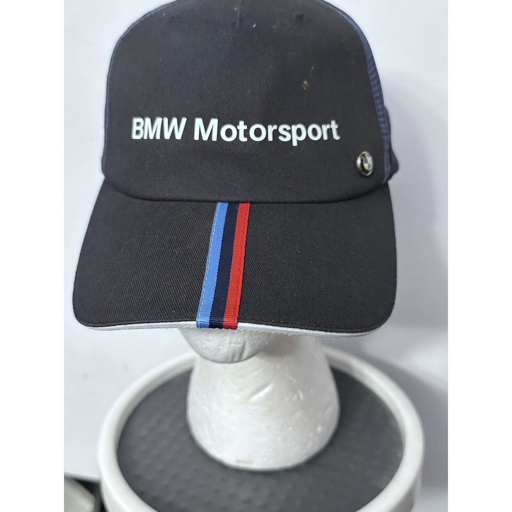 Puma BMW‎ Motorsport Baseball Cap Adjustable Sport Black Unisex + Hat Pin
